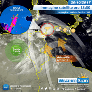 Sicilia, precipitazioni di venerdì ridotte: gli ultimi aggiornamenti