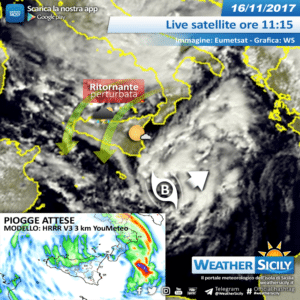 Sicilia, vortice depressionario punta il Mar Ionio: atteso un giovedì perturbato