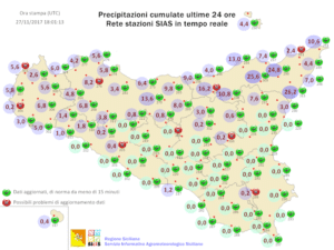 Sicilia, richiamo mite prefrontale da mercoledì ma l'inverno vuole giungere frettolosamente