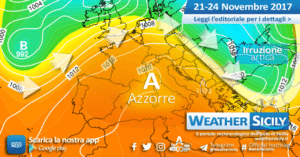 Sicilia, assaggio invernale a partire da lunedì. Prime avvisaglie domenica