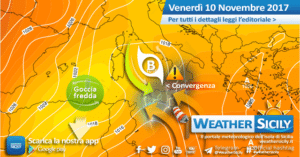 Sicilia, ancora locale maltempo nel weekend. Nuovo peggioramento da lunedì: irruzione artica