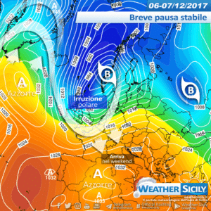 Aria artica sfiora la Sicilia per il ponte dell'Immacolata. Richiamo mite da lunedì