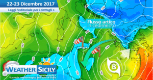 Sicilia, flusso artico in cedimento: ultime folate settentrionali e temperature in rialzo