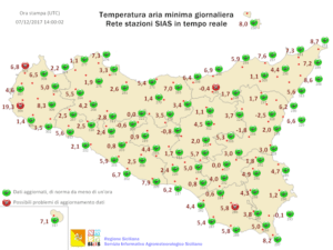 Sicilia, breve pausa stabile da mercoledì ma l'inverno è in gran forma