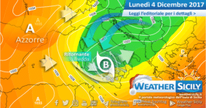 Sicilia, weekend invernale: rovesci e temporali, forti venti e crollo termico. *FOCUS NEVE*