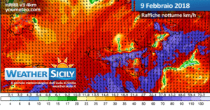 Sicilia: sabato molto instabile al mattino. Variabilità tra domenica e lunedì