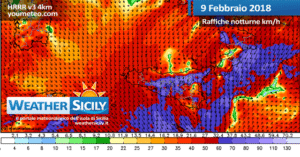Sicilia, moderati-forti venti settentrionali in arrivo. I dettagli delle condizioni meteo-marine