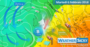 Sicilia: calo delle temperature, sostenuti venti e locale instabilità mercoledì