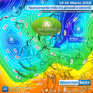 Sicilia, mercoledì localmente instabile. Nuovo rialzo termico tra giovedì e venerdì.