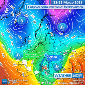 Sicilia, martedì e mercoledì perturbati in attesa del freddo artico. Ancora forti venti!