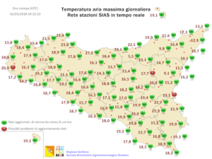 Sicilia, venerdì giunge aria più fresca ma non ovunque: attesi oltre 20 gradi tra CT/SR ionico.