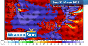 Sicilia: lieve calo termico giovedì con isolate piogge. Alta pressione a seguire.