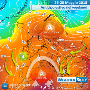 Sicilia, l'estate ingrana con l'alta pressione africana ma non si attende caldo intenso.