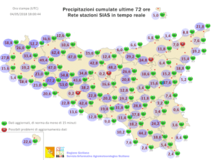Sicilia, ancora variabilità sparsa e tanto fresco.