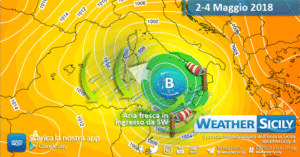 Forti venti occidentali giovedì: le condizioni meteo-marine per le prossime 24 ore.