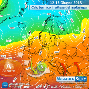 Sicilia, primo calo termico in attesa del maltempo: break estivo in vista.