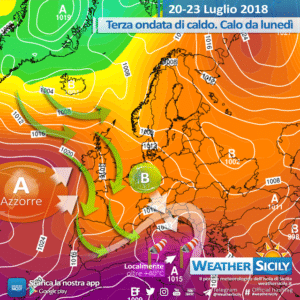 Sicilia: nel week-end arriva la terza ondata di calore di luglio. Crollo termico da lunedì.