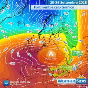 Sicilia: veloce fronte perturbato martedì. Seguiranno forti venti e un deciso calo termico.