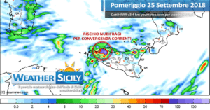 Sicilia, brusco e temporaneo crollo termico giovedì: temperature sotto media anche di 7/8°C.