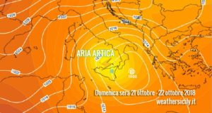 Sicilia: ancora locale maltempo venerdì, specie sulla fascia orientale.