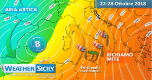 Sicilia, weekend mite con forti venti di Scirocco. Atteso maltempo sparso domenica, ma non ovunque.