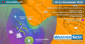 Sicilia, fase perturbata nel weekend: incertezze tra i vari centri meteorologici.