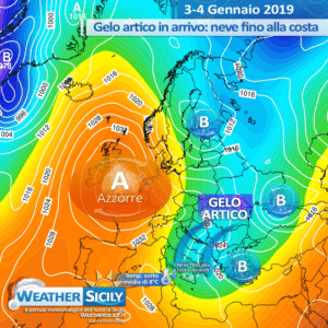 Sicilia, arriva la terza irruzione artica! Attesa nuovamente neve a bassa quota.