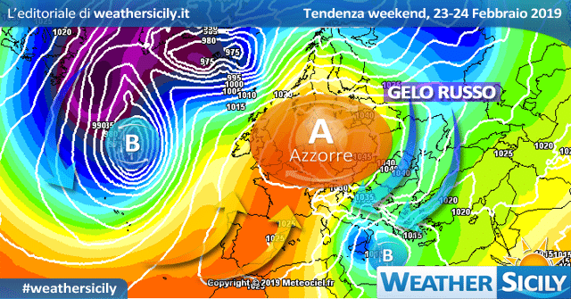 Sicilia, tendenza gelida per il weekend: pre-analisi.