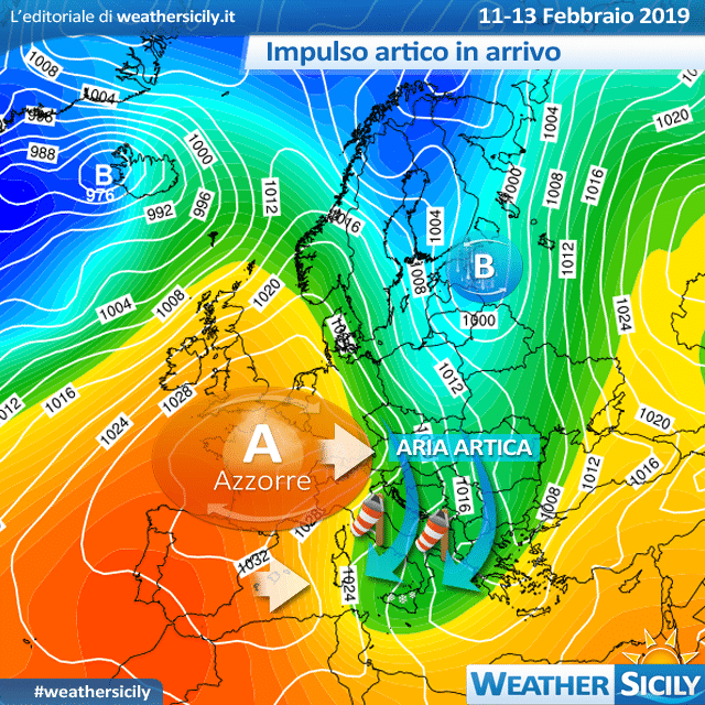 Sicilia: timida alta pressione fino al weekend. Svolta artica a seguire?