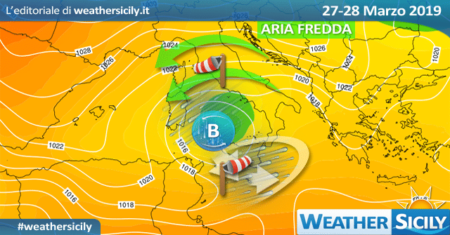Sicilia: sensibile calo termico e maltempo tra mercoledì-giovedì.