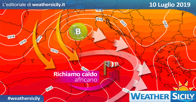 Sicilia, mercoledì il clou della terza ondata di calore: locali punte oltre i 40 gradi.