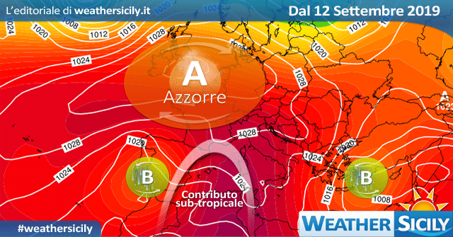 Sicilia: imminente peggioramento dal pomeriggio. Rischio forti temporali.