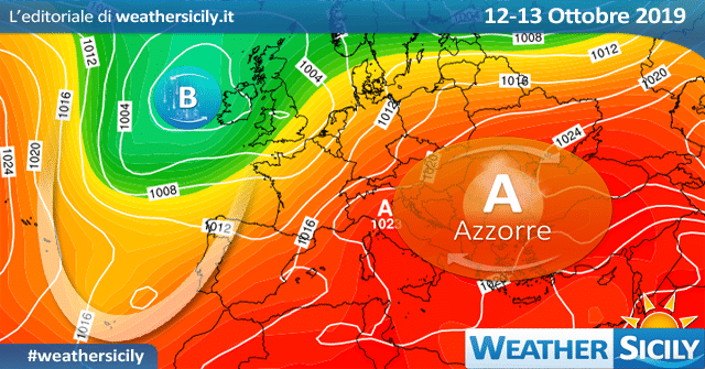 Sicilia: torna l'alta pressione nel weekend.