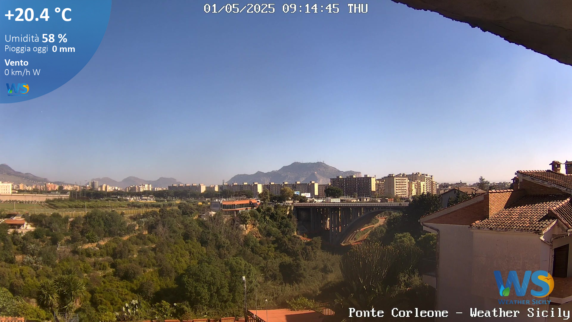 Palermo – Webcam panoramica ponte Corleone