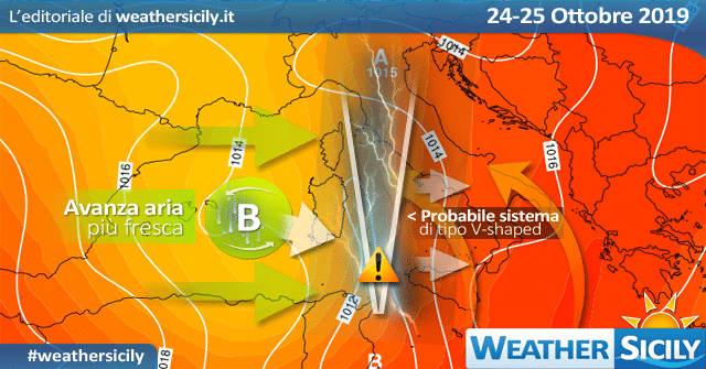 Meteo Sicilia: forte sistema temporalesco tra giovedì e venerdì.