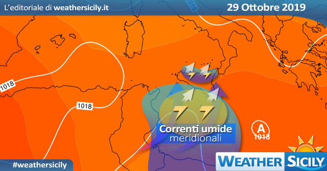 Meteo Sicilia: nuovo peggioramento martedì.