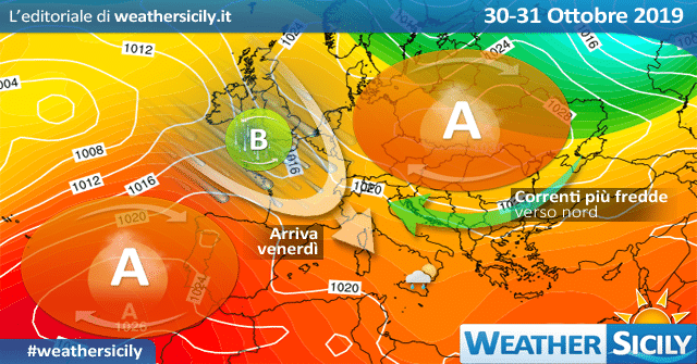 Meteo Sicilia: persiste locale instabilità. Perturbazione atlantica venerdì.