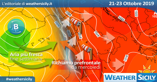 Sicilia: apice del caldo a metà settimana. Segue svolta meteo.
