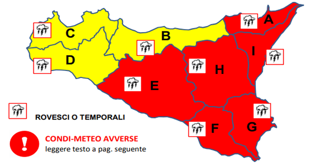 Meteo Sicilia: simulazione Squall-Line prossime 24 ore.