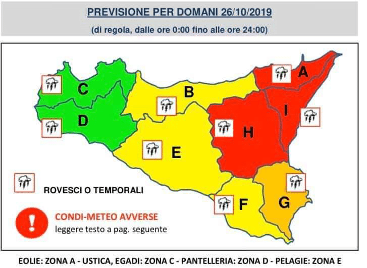 Sicilia, prolungata l'allerta rossa sul comparto orientale.