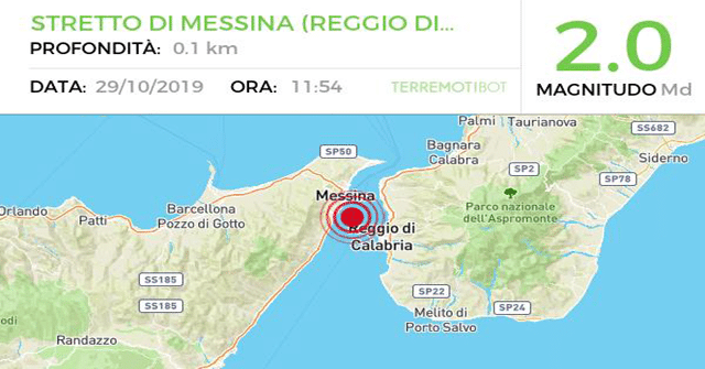 Paura a Messina per terremoto ma è stata fatta brillare una bomba in mare.