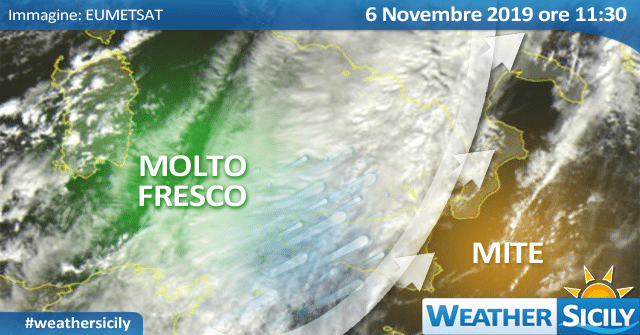 Meteo Sicilia: residua instabilità giovedì. Atteso molto fresco.