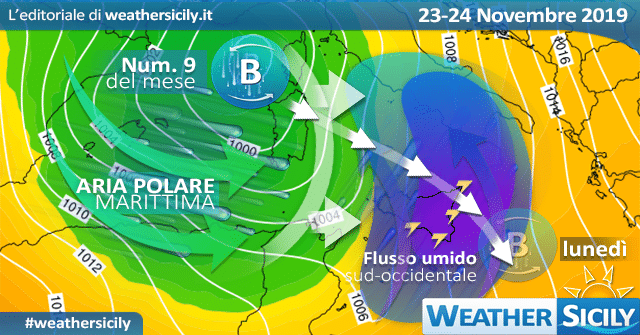 Sicilia, in arrivo intensa nevicata sull'Etna: +20 cm oltre i 2.200 m circa.