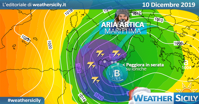 Sicilia, prove d'inverno da martedì: atteso maltempo, freddo e neve!