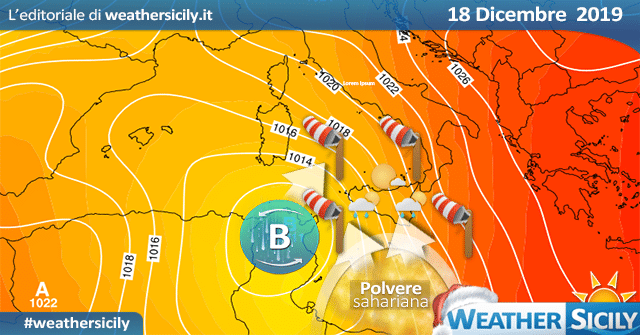 Sicilia: calo termico martedì, ancora mite su tirreniche per Scirocco.