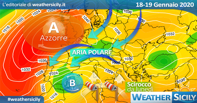 Sicilia: ultime ore di Scirocco e locali piogge. Zero termico in rialzo.