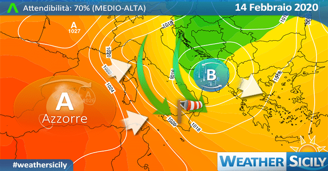 Sicilia: weekend stabile ma fresco. Prosegue l'anomalo inverno.