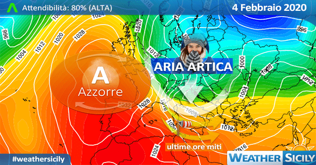 Sicilia: martedì punte di 25 gradi. Segue crollo di 15 gradi per aria artica.