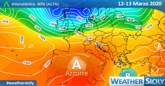 Sicilia: calo termico e qualche nube nel weekend.