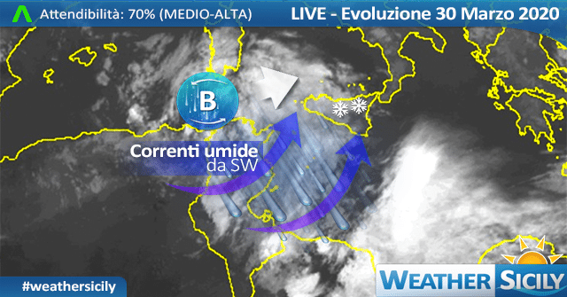 Sicilia: imminente peggioramento. Arriva altra neve in montagna!